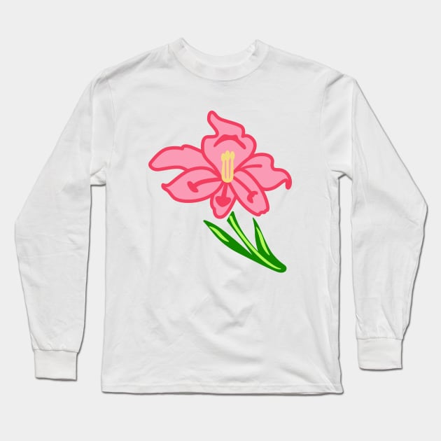 August Gladiolus CM Long Sleeve T-Shirt by CloudyGlow